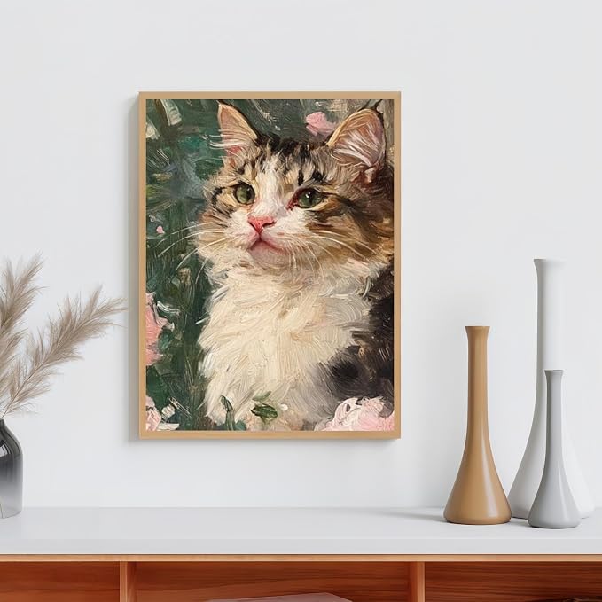 5DDIYART Cat Paint by Numbers for Adults Beginner, by Number Kits on Canvas - Image 4