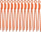 Paracord Keychain Paracord Bag Charm 12pcs Braided Nylon Rope Keychain Cord by Cmidy