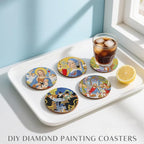 DOZEEZOP 8-Pack Diamond Art Coaster Kit - Image 4
