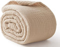 100% Cotton King Size Blankets for Bed 108" x 90", 6 Layers Cooling and Soft by Kozyhvn