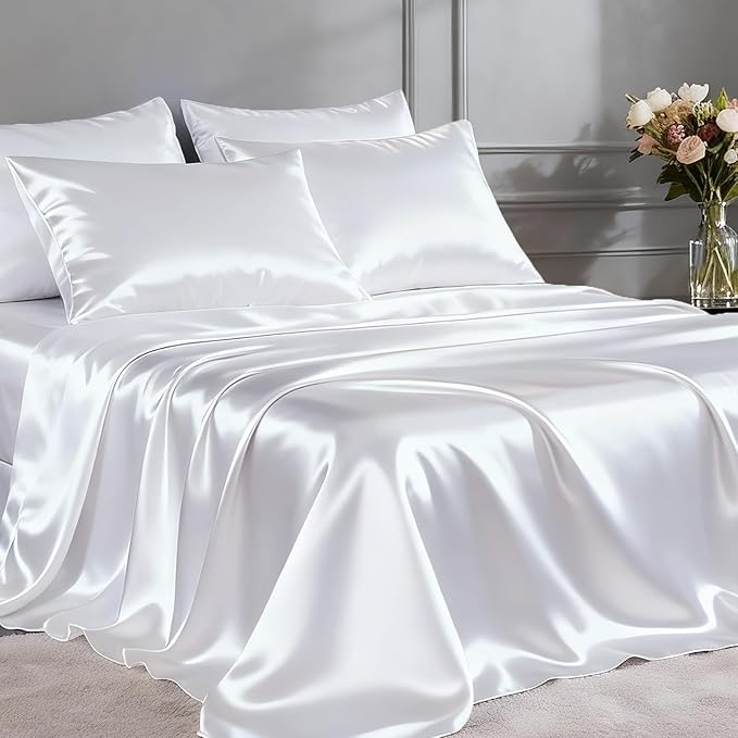 FreshCulture Satin Sheets Full Size by FreshCulture