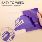 RENLITONG Purple Iron on Vinyl 12Inch by 50ft Roll Heat Transfer Vinyl - Image 4