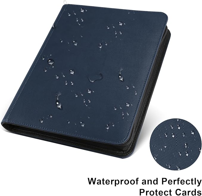 16 Pocket Ringless Side Loading Trading Card Binder, 1024 Cards PU Fixed Page - Image 4