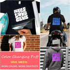 TransWonder UV Color Changing Puff Vinyl Heat Transfer 3D Foaming Heat Transfer - Image 3
