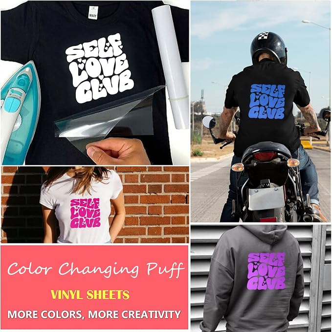 TransWonder UV Color Changing Puff Vinyl Heat Transfer 3D Foaming Heat Transfer - Image 5