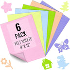 IONTACH 9" X 12" Soft Felt Sheets 1.6mm Thick | Felt Fabric by IONTACH