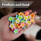 30pcs Flower Cabochons Flatback Plumeria Flower Push Pins in 7 Colors Cute - Image 7