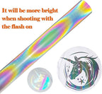 FUNKAKA Heat Transfer Vinyl Reflective Rainbow HTV Roll, Reflective HTV Vinyl - Image 2