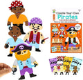 VKPI 4 Pieces EVA Foam Art Crafts Gift Kit, Creative Make Your Own Pirates by VKPI