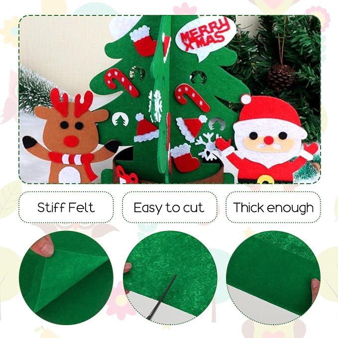 10Pcs Felt Sheets Fabric, 1mm | Polyester, - Image 4