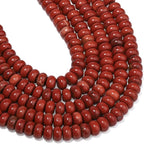 Songxi 5x8mm Natural Red Stone Rondelle Beads, Gemstone - Image 7