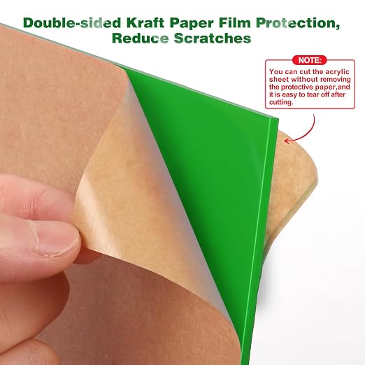 Adrattnay Green Acrylic Sheets 1/8" Thick, - Image 4