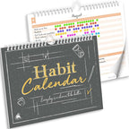 Clever Fox Habit Tracker Calendar – Inspirational Goal Tracker and Habit by CleverFox