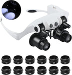 Hands Free Head Magnifying Glasses, Magnifier by NZQXJXZ