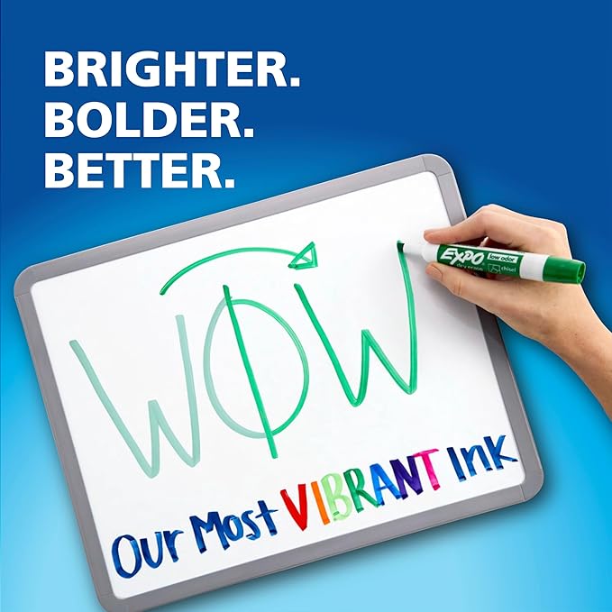 EXPO Dry Erase Markers, Low Odor Ink, Ultra Fine Tip, - Image 3