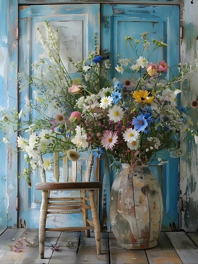 Vintage Country and Flowers Cross Stitch Kits by Unknown