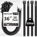 Large Zip Ties 36 inch, Long Zip Ties Heavy Duty by ANOSON