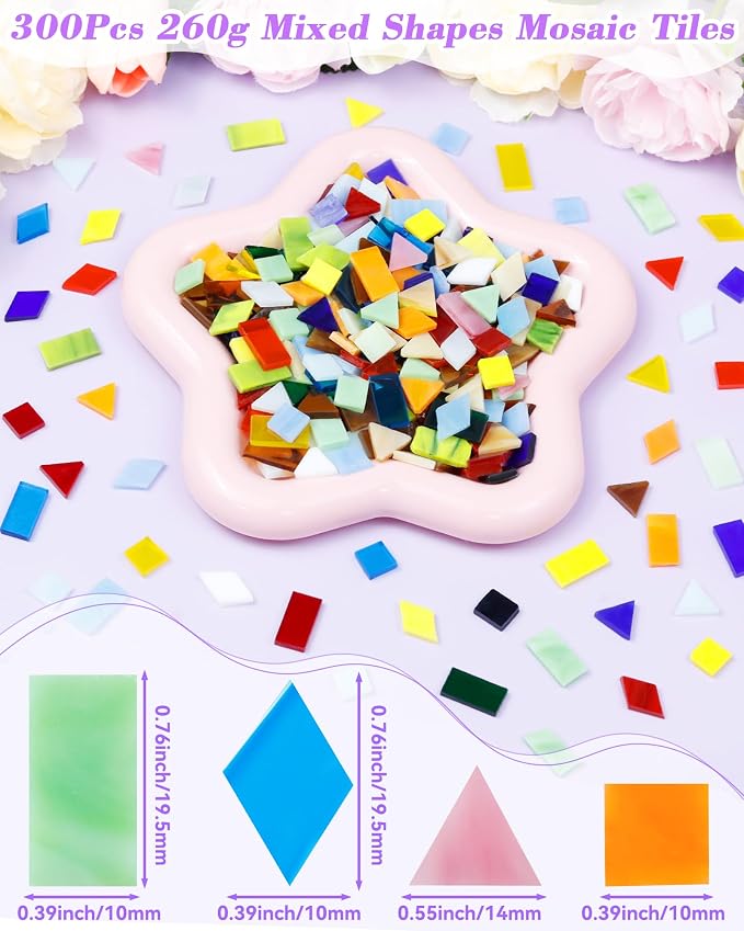 FIVEIZERO 260g Glass Mosaic Tiles - Image 2