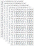 HARFINGTON 5 Sheet/800pcs Rhinestone Adhesive Stickers Self Adhesive Acrylic by HARFINGTON