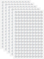 HARFINGTON 5 Sheet/800pcs Rhinestone Adhesive Stickers Self Adhesive Acrylic by HARFINGTON