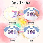 Tintnut Grungy Watercolor Heat Transfer Vinyl, stretch washable, suitable - Image 6
