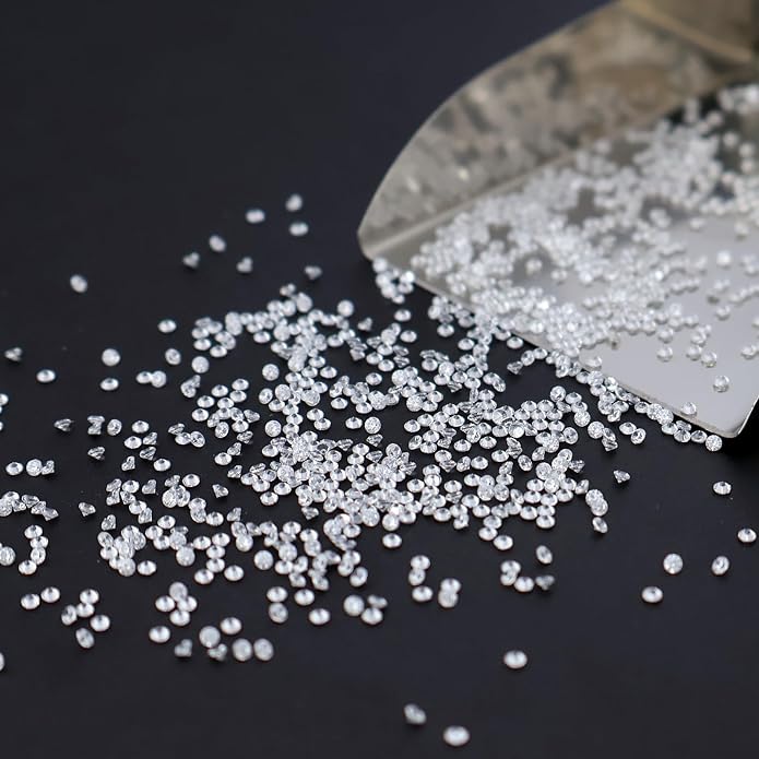Round Cut White Cubic Zirconia Stones, 5A Quality, Loose CZ Synthetic Gemstones - Image 6