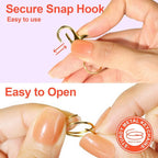 LEOBRO 240PCS Lobster Claw Clasps and Key Rings, Metal Key Chains, Jewelry - Image 7