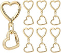 12 Pcs Heart Swivel Spring Clasps，Metal Spring Key Chain Hook Clasps，Clip by Unknown