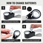 20x Foldable Pocket Magnifier Jewelers Loupe - Image 5