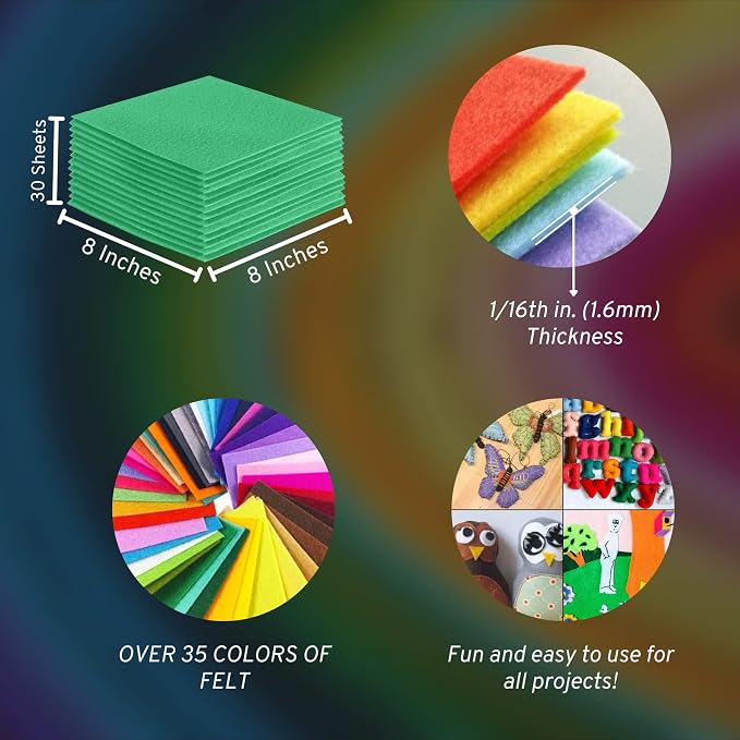 FabricLA Acrylic Felt Sheets for Crafts - Image 3