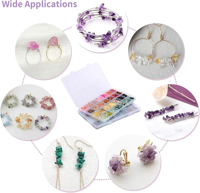 QUEFE Jewelry Making Supplies Kit 1800pcs 56 Colors Crystal Beads, Bracelet - Image 5
