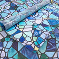 funlife Original Hand-Drawn Privacy Stained Glass Window Film, Reusable Single by funlife