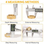 Digital Caliper, Sangabery 6 inch Stainless Steel Caliper Measuring Tool - Image 7
