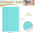 uxcell 10 Pcs Green EVA A4 Foam Sheets Crafts, 12 x 8 Inch Foam Paper - Image 2