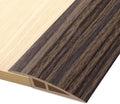 Vinyl Door Threshold Flooring Transition Strip Self Adhesive Carpet Edging Strip for Laminate Doorway Edge Threshold from 3/5" to 4/5" (Grayish Brown Wood Grain, 10 Ft)