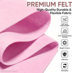 Light Pink Soft Felt Fabric Sheet 18" x 36", 1.6mm Acrylic Craft Felt | Soft - Image 2