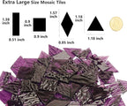 200G Oversize Transparent Glass Mosaic Tiles - Image 2