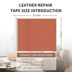 Leather Repair Patch Tape, Car Seat, Vinyl Leather Repair Kit - Image 2
