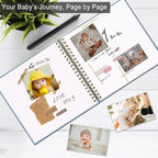 10 x 10 Inch Scrapbook Photo Album, Hardcover Kraft White Pages Arch Window - Image 2