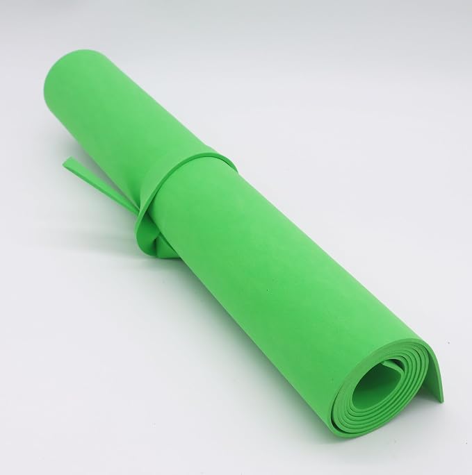 OISAKLD Light Green EVA Foam 2mm-10mm 13.7"×39" Craft Foam Sheet 74 kg/m³ Foam - Image 3