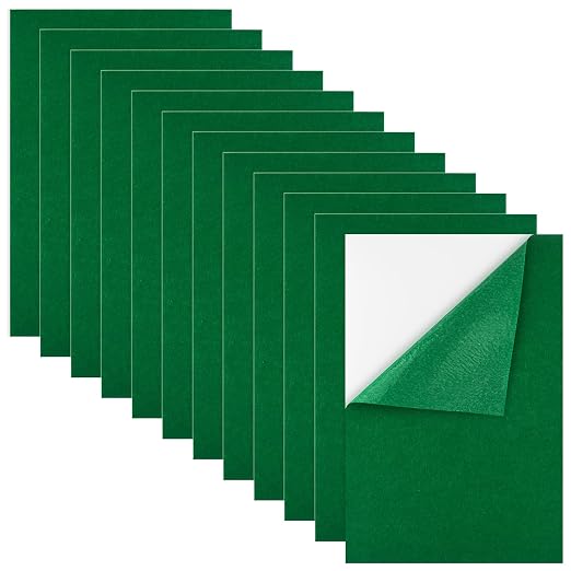 Morcheiong 12 Pcs Self Adhesive Felt Sheet Soft Felt Sheets by Morcheiong