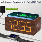 DreamSky Wooden Digital Alarm Clock - Image 5