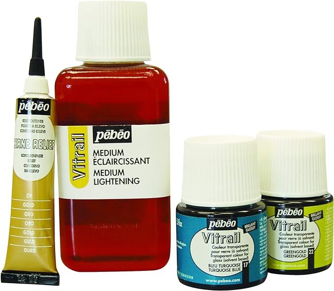 Pebeo Vitrail, Stained Glass Effect Paint, 45 ml Bottle - Image 5