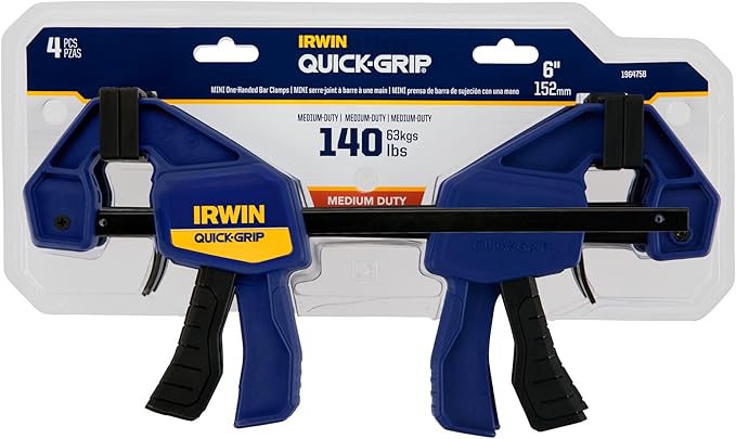 IRWIN Bar Clamp, 8 Pack | QUICK-GRIP | One-Handed | Mini - Image 7