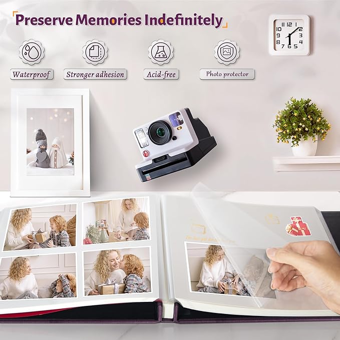 Artfeel Photo Album Self Adhesive Scrapbook, Large Photo Book - Image 2