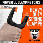 HORUSDY 6-Pack Spring Clamps Heavy Duty, 7-inch Large Plastic Clamps - Image 4