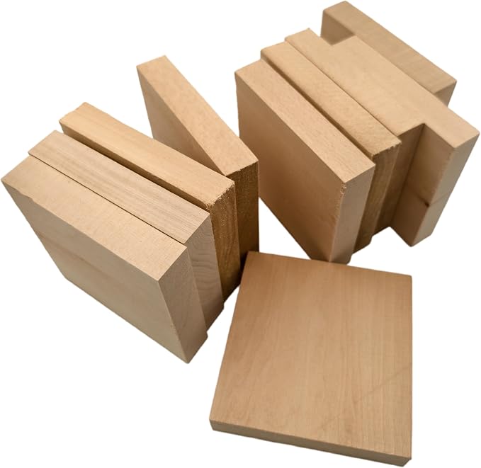 10PCS Basswood Carving Blocks, Whittling Wood Carving Kit, Unfinished Wooden - Image 4