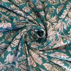 E-Tailor® Indian Ethnic 100% Cotton Voile Running Hand Block Print Natural by E-Tailor