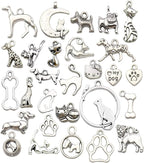 100g Craft Supplies Antique Silver Animals Cat Dog Pet Charms Pendants by WOCRAFT