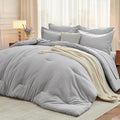 MUXHOMO 7 Pieces Full Comforter Set, Soft Bed in a Bag Full Size, All Season by MUXHOMO